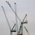 Cranes on the London skyline