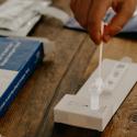 A photo of a COVID rapid test