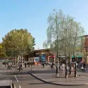 CGi illustration of cyclists at Vauxhall
