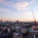 Aerial view of Hackney Central