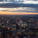 London skyline at evening