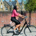 Woman cycling in Crystal Palace