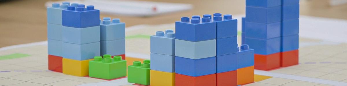 Lego in the shape of tower blocks