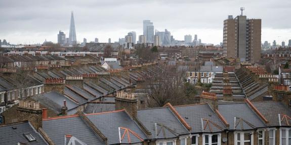Row of houses in Peckham
