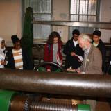 Students learning about Kirkaldy's Universal Testing Machine